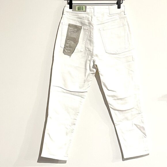 NWT Everlane The Curvy Cheeky Jean in White - Size 28 Crop - Picture 11 of 11